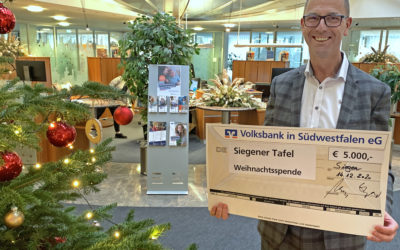Volksbank spendet 10.000 Euro für die Tafeln in der Region