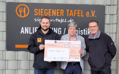 Benefiz-Golfturnier erbringt einen Erlös von 5.000 Euro für die Siegener Tafel e.V.