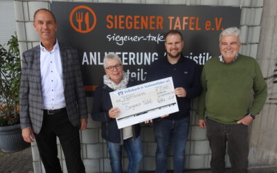 Spende des Regionalbeirats: 5.000 Euro für die Siegener Tafel